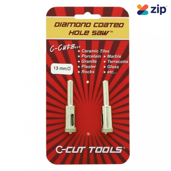 C-CUT TOOLS DCHS13D - 13mm DCHS Hole Saw Drill Bit 2 Pack